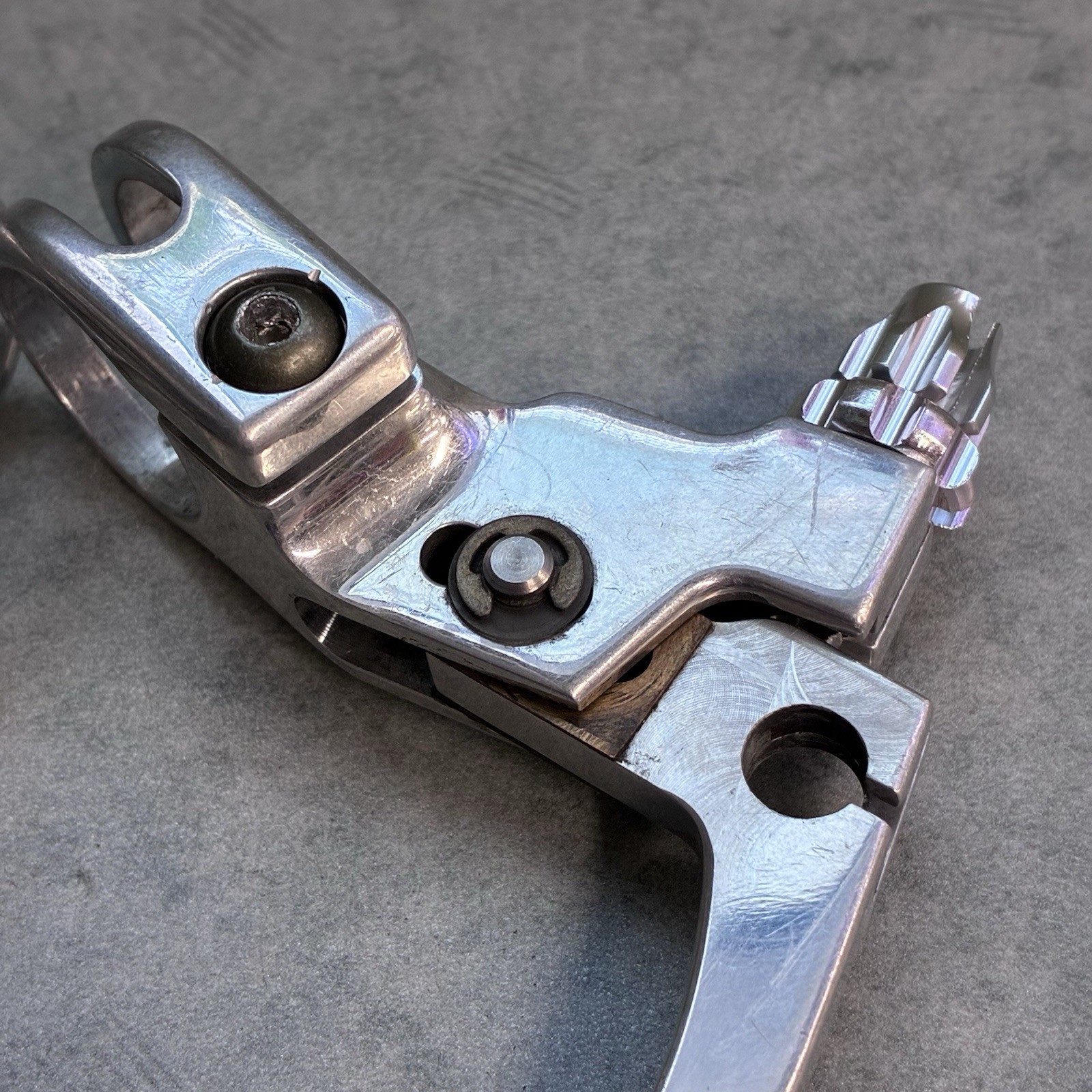 Grafton Re-Entry Brake Levers Polished With NOS Real Adjusters 90’s MTB Canti