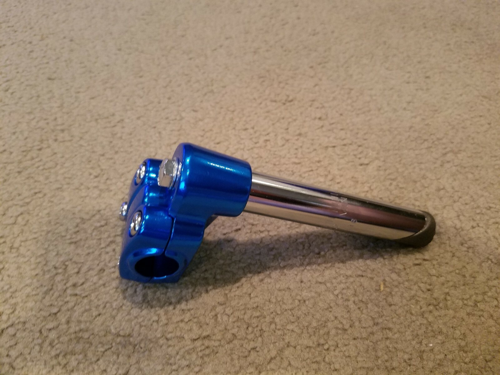 NEW BMX FREESTYLE BICYCLE GOOSENECK STEM 22.2mm BLUE,