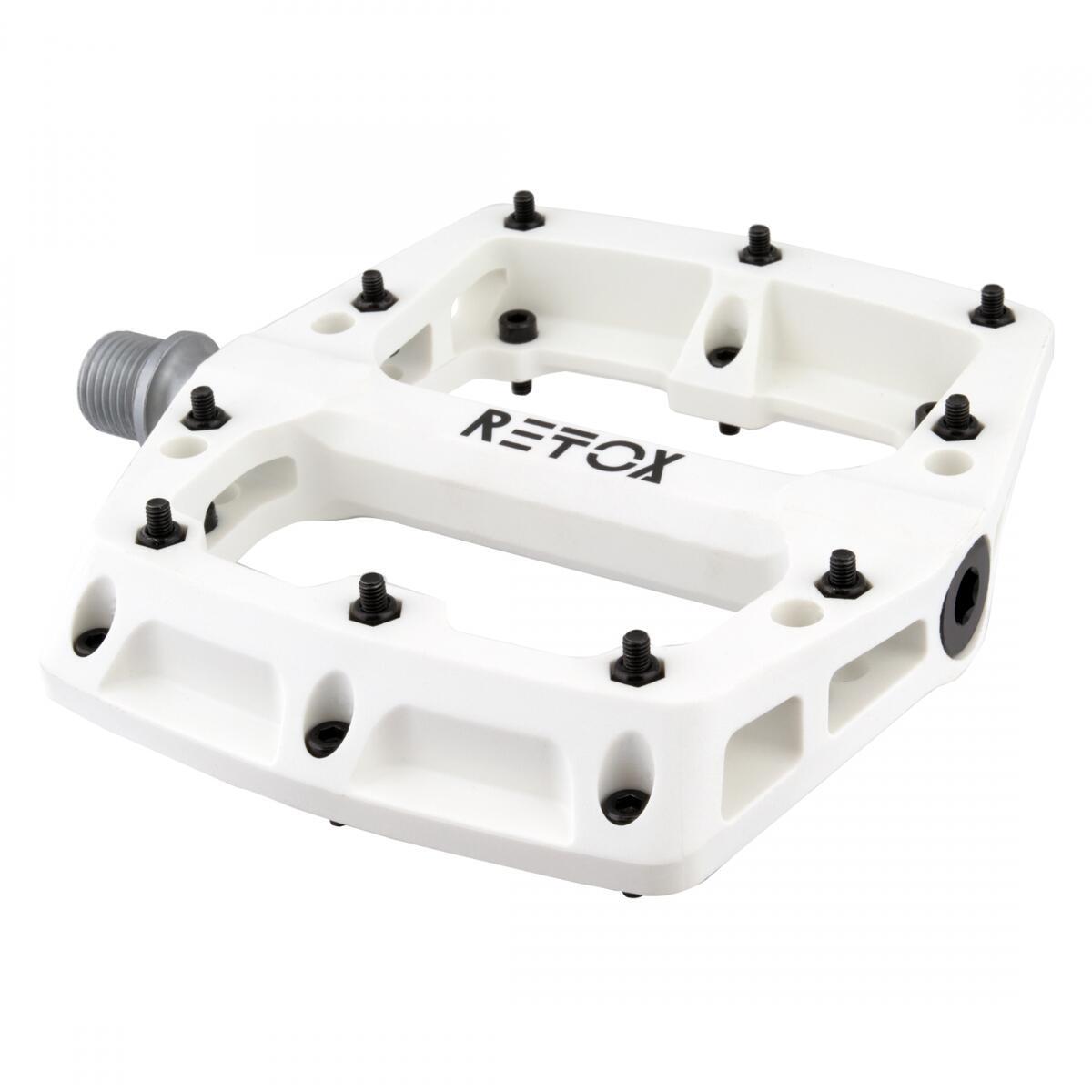 ORIGIN8 BIKE BICYCLE PLATFORM PEDALS RETOX 9/16 WHITE