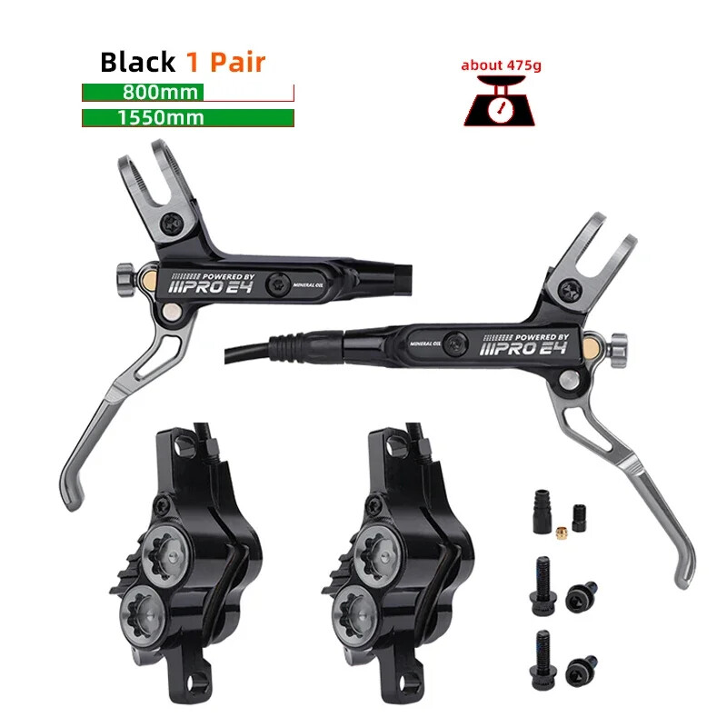 Mountain Bike Hydraulic Brake 800/1550mm Front Rear Brake Cooling Oil Pressure