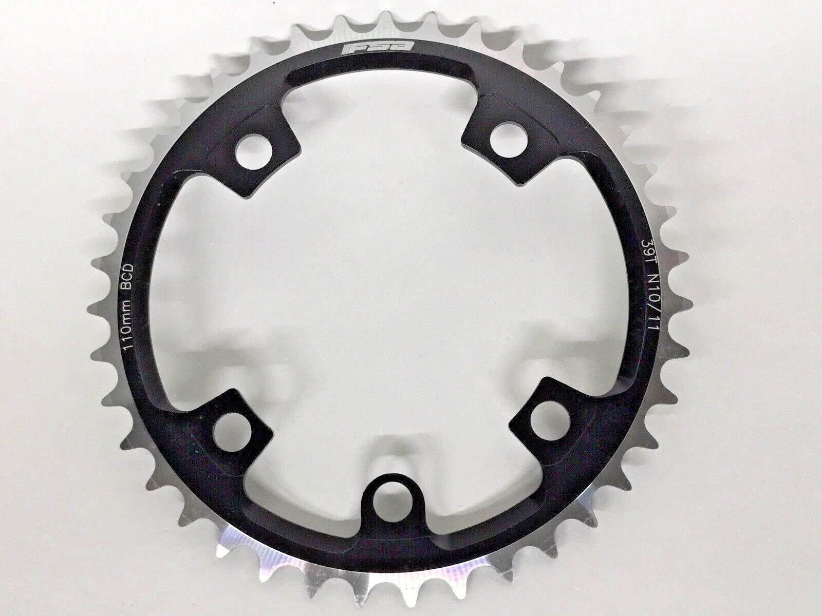 FSA Super ABS 39T Chainring 110BCD 5‑Bolt 10/11‑Speed WB281 New