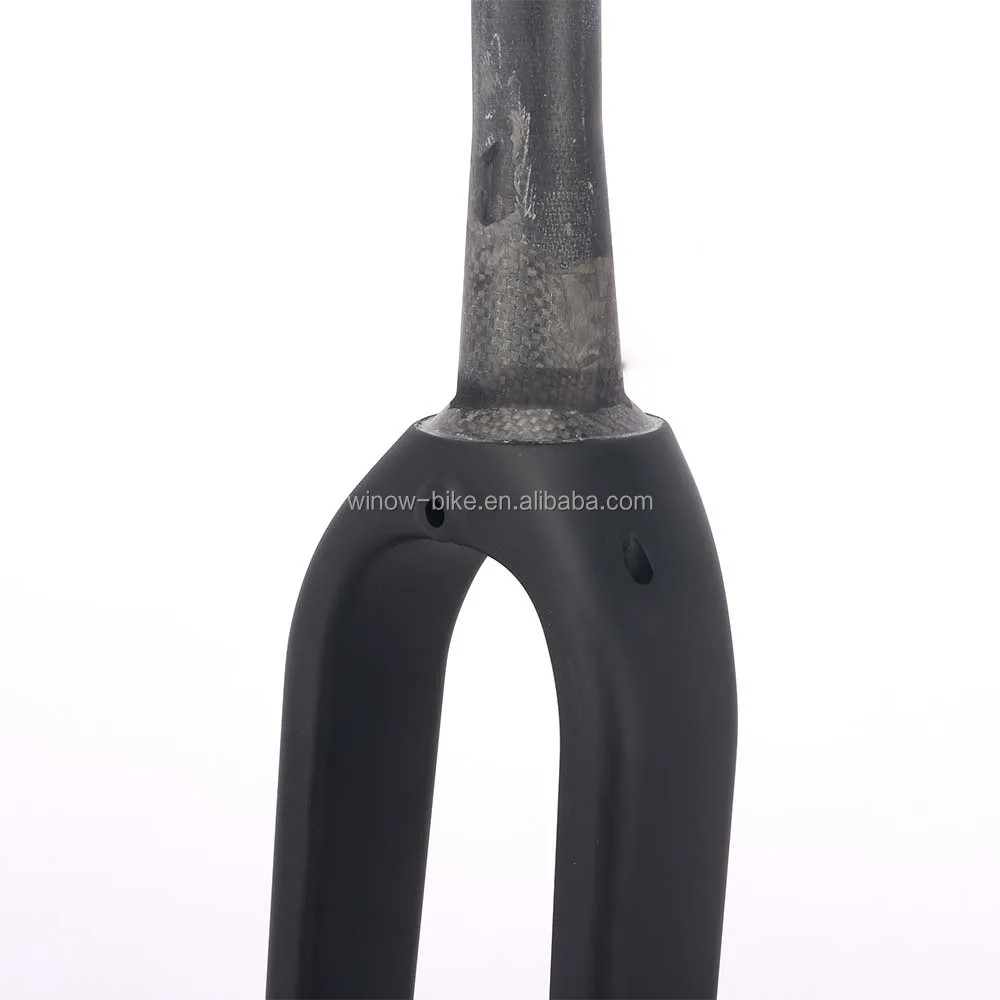 Carbon Fiber Gravel Road Bike Fork 700C 100*12mm Thru Axle Hidden External Cable