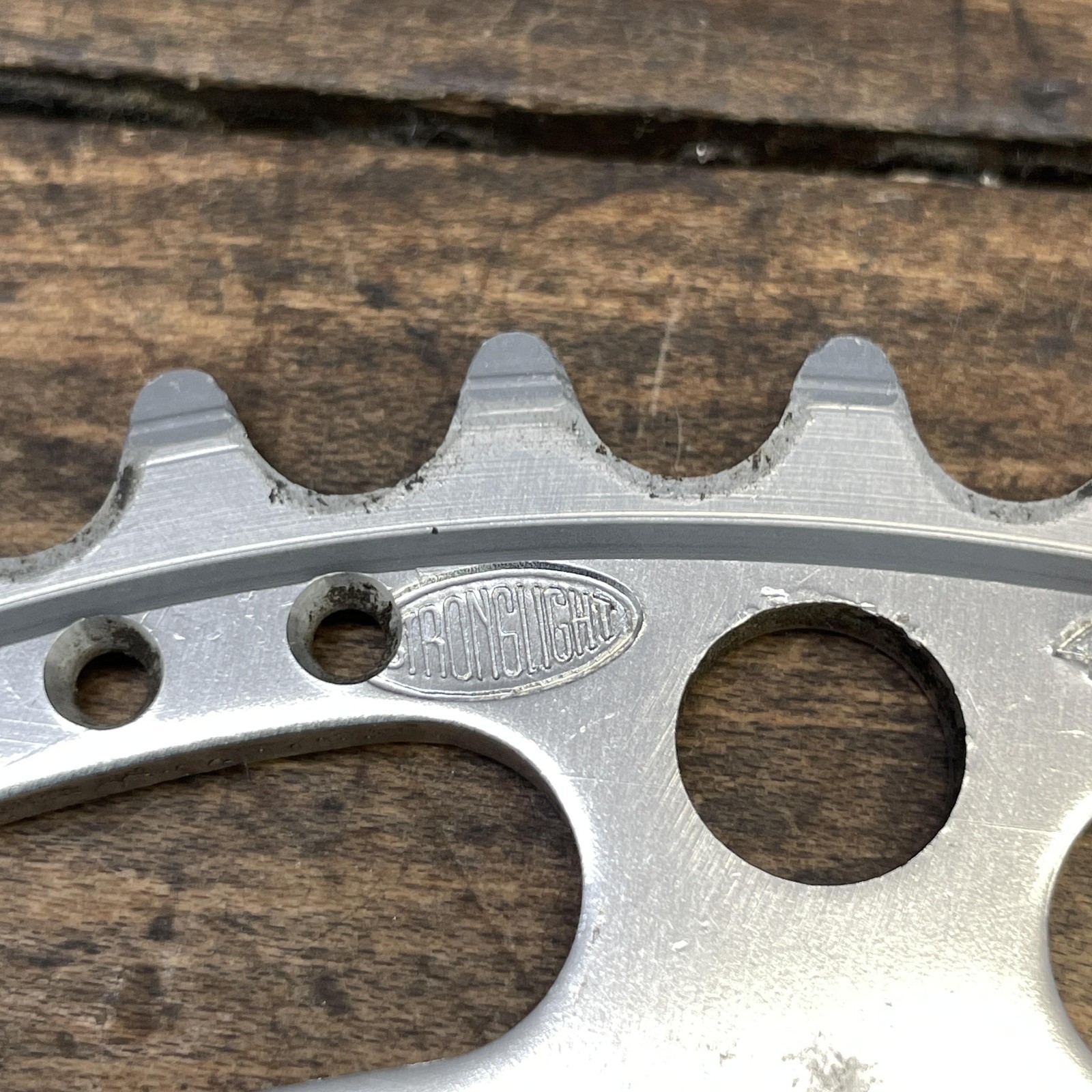 Vintage Stronglight Chainring 46 Tooth Alloy 5 Arm 86 BCD Drillium Road 46t