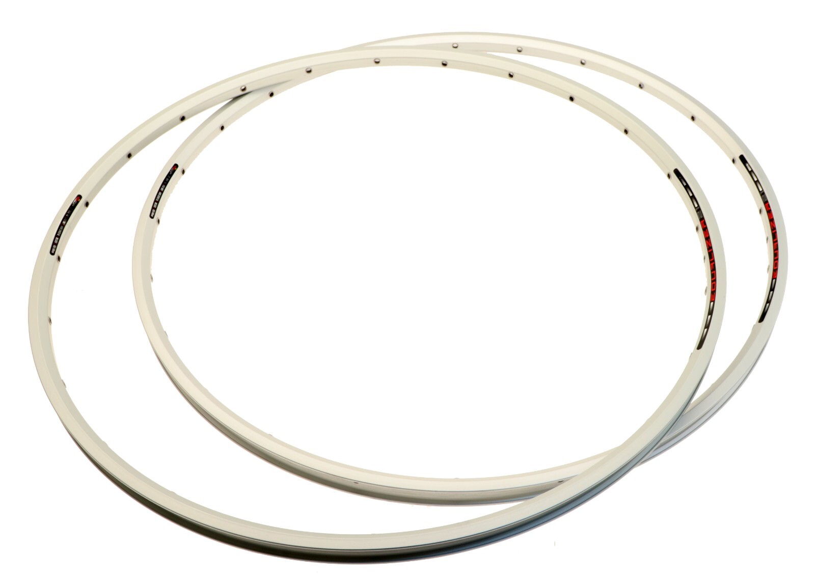 Sun Ringle Equalizer 21 MTB Bike Rims Pair 26″ 24H Silver Eyelets Disc NEW NOS