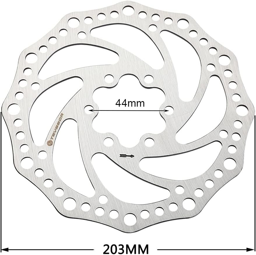 High-Performance Titanium Bike Disc Brake Rotor 140-203mm with Stainless Finish