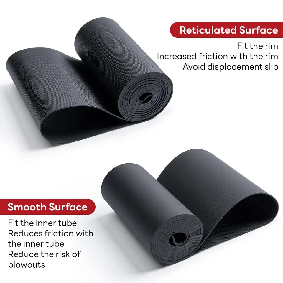 YunSCM 26×4.0 Inch Rim Strip Tape Fat Tire Liner PVC Inner Tube 26X4.0