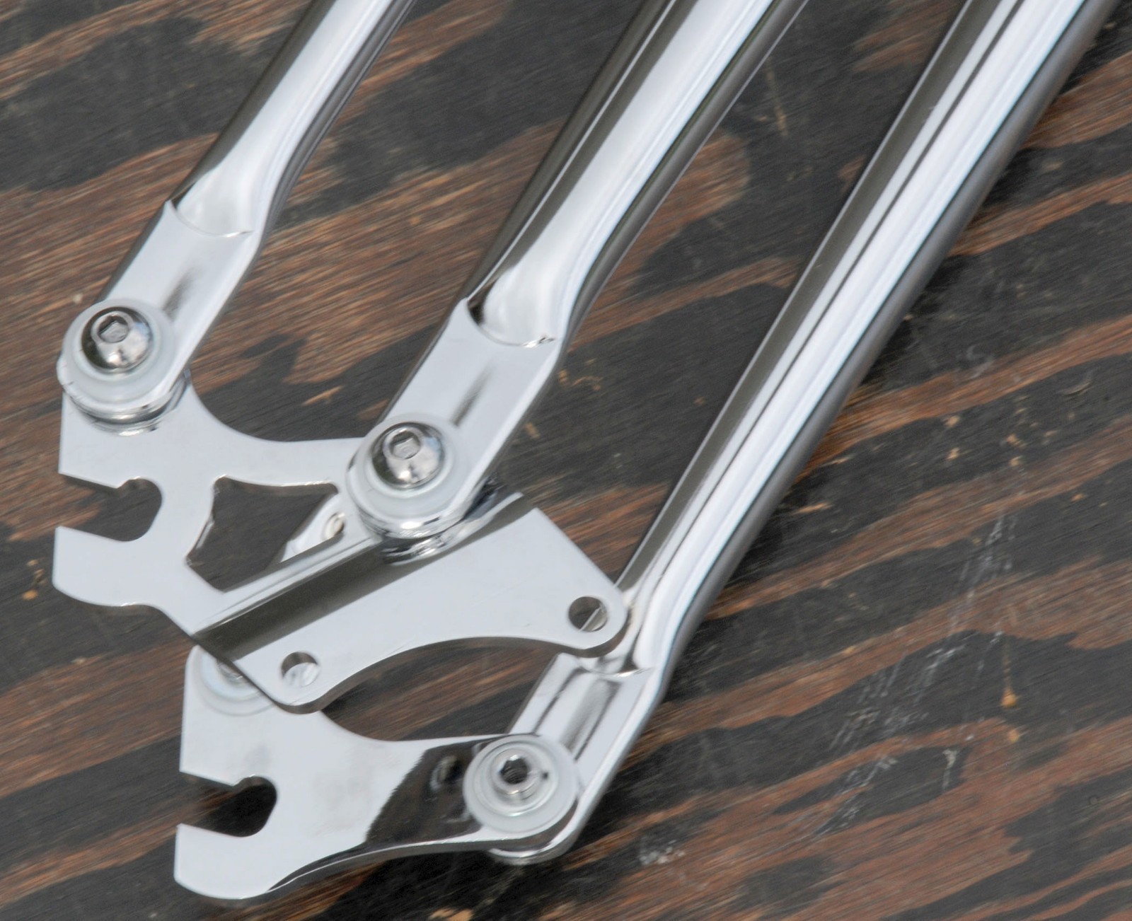 26″ Cruiser Bicycle Chrome DUAL SPRINGER FORK RatRod Chopper Vintage Monark Bike