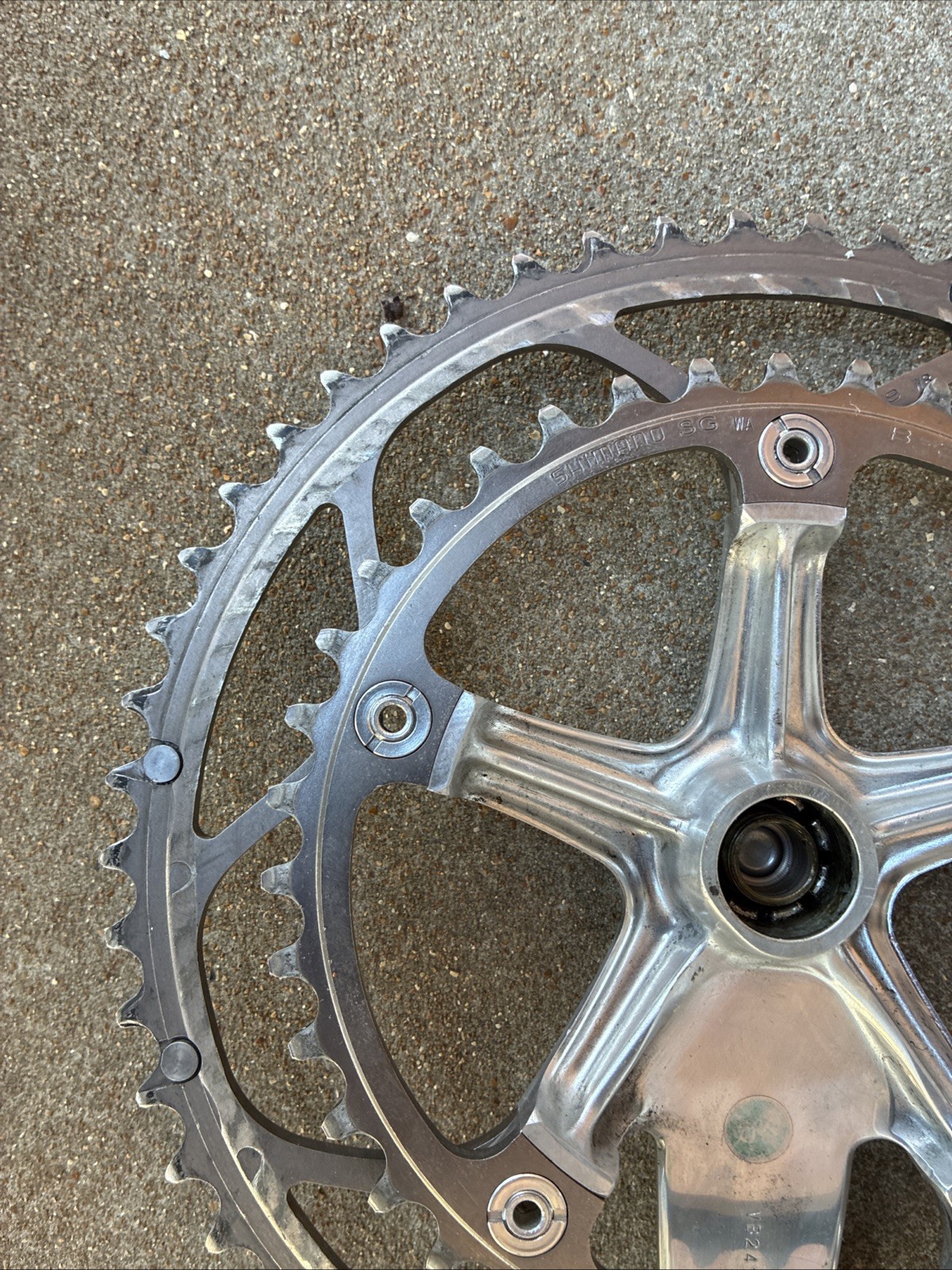 Shimano Dura Ace Crankset FC-7700 175mm 53/39 Double 130 BCD w/ BB-7700