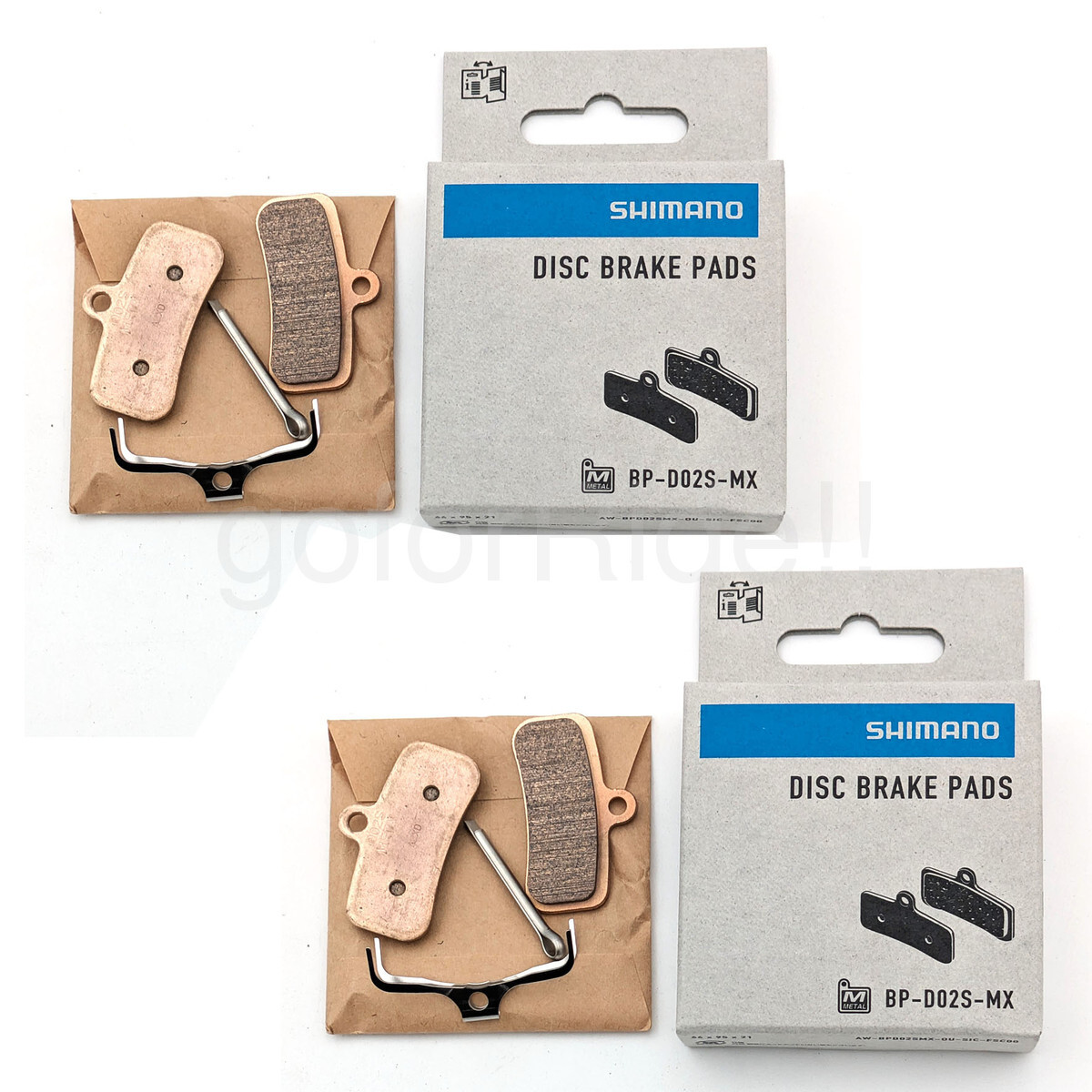 Shimano M810 Metal Brake Pads for XT M820, M810, DEORE M6100, M5100, 2 Pairs