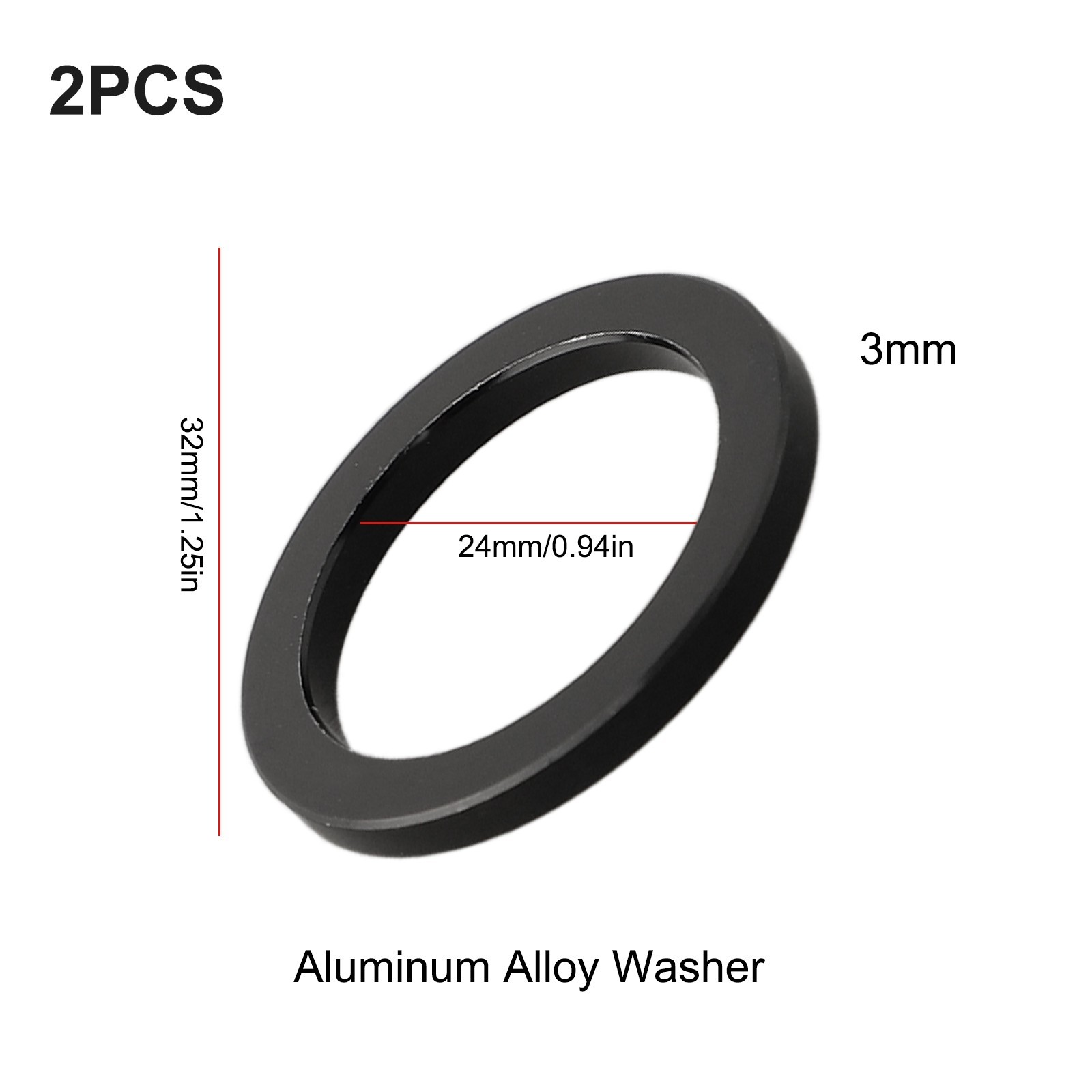 Washer Spacer Bicycle Adapter Aluminum Alloy Bottom Bracket Crank Chainring