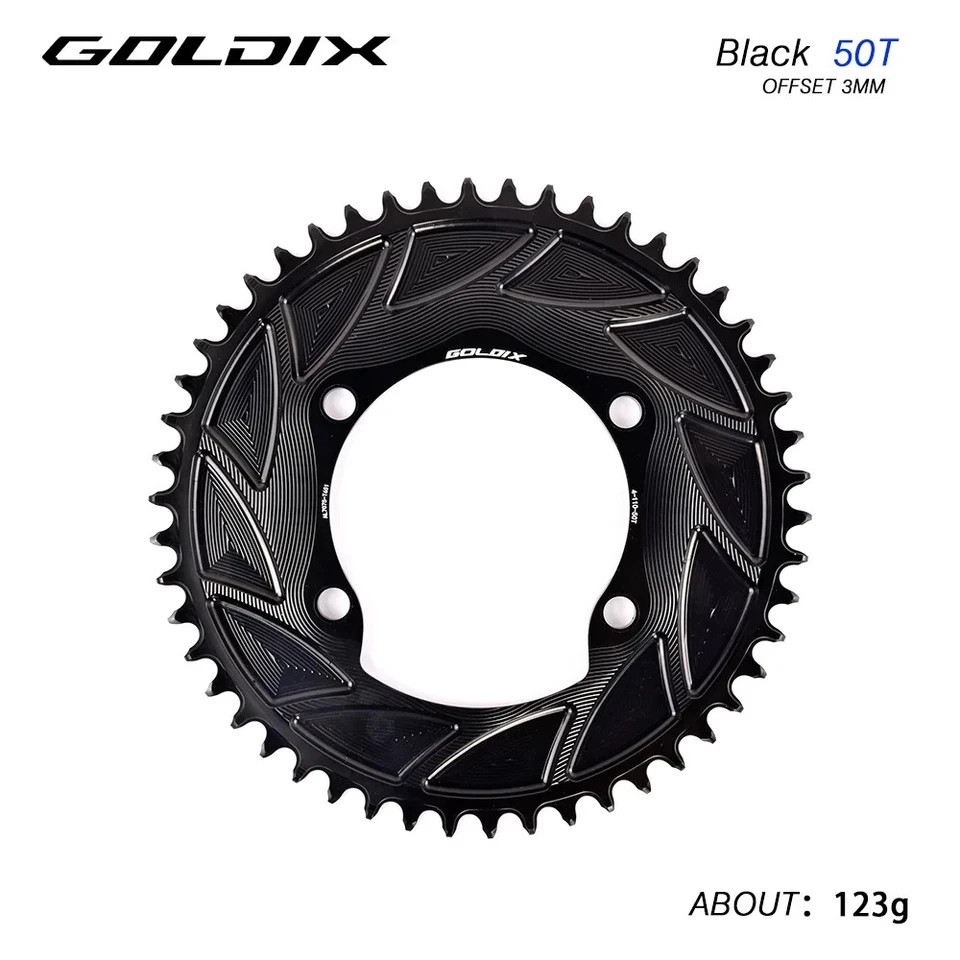 GOLDIX Road Bike Chainring 110BCD 46T-58T CNC Aluminum for Shimano R7000 R8000