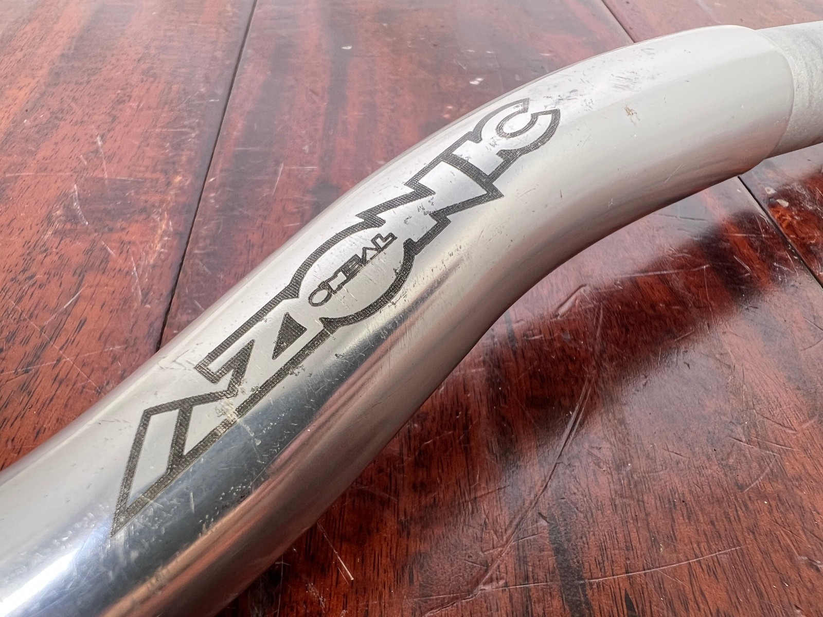 Vintage Azonic ONeal PDW Double Wall Riser Handlebar Silver 25.4 645mm Retro MTB