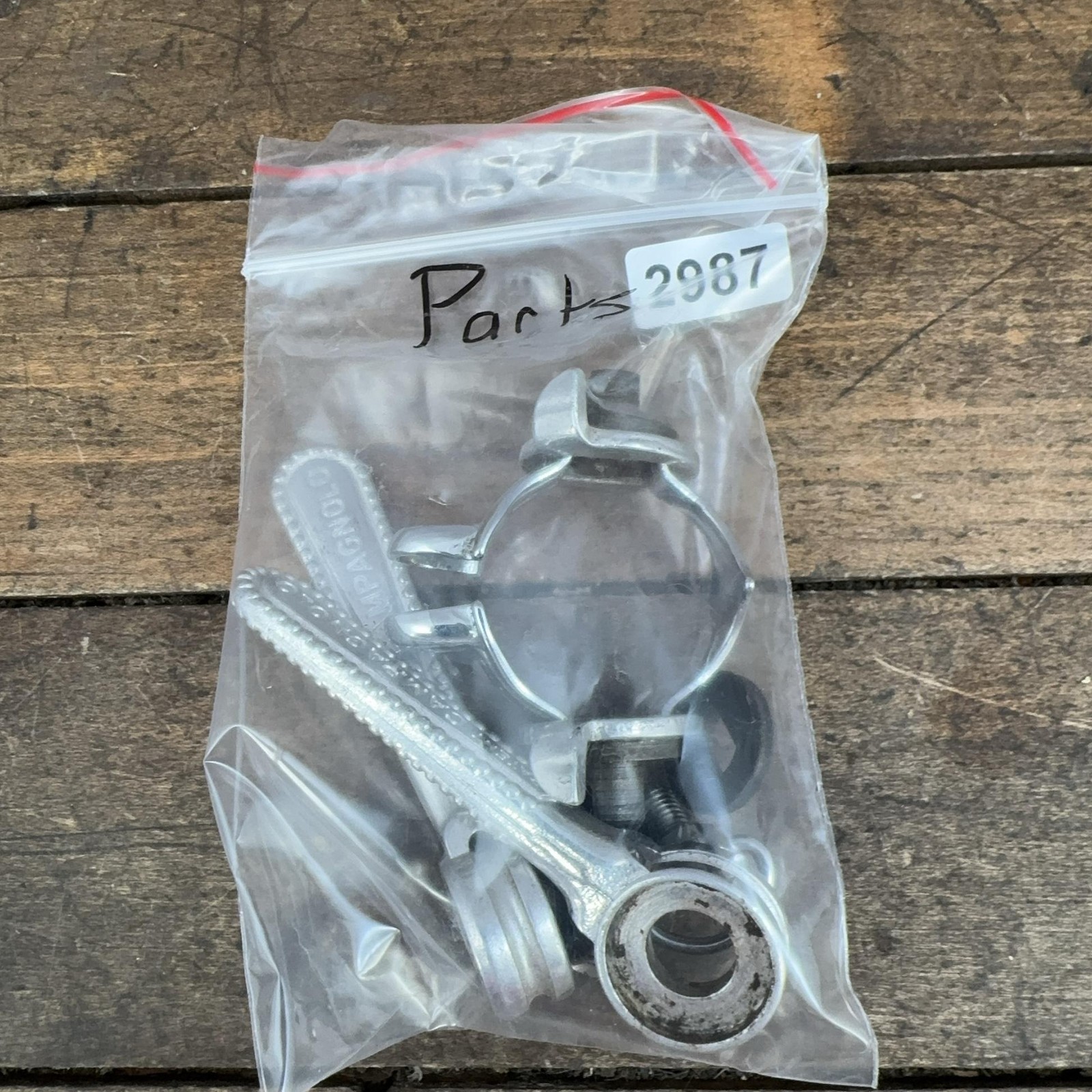 Vintage Campagnolo Friction Shifter Set Down Tube Clamp 28.6 Arms PARTS