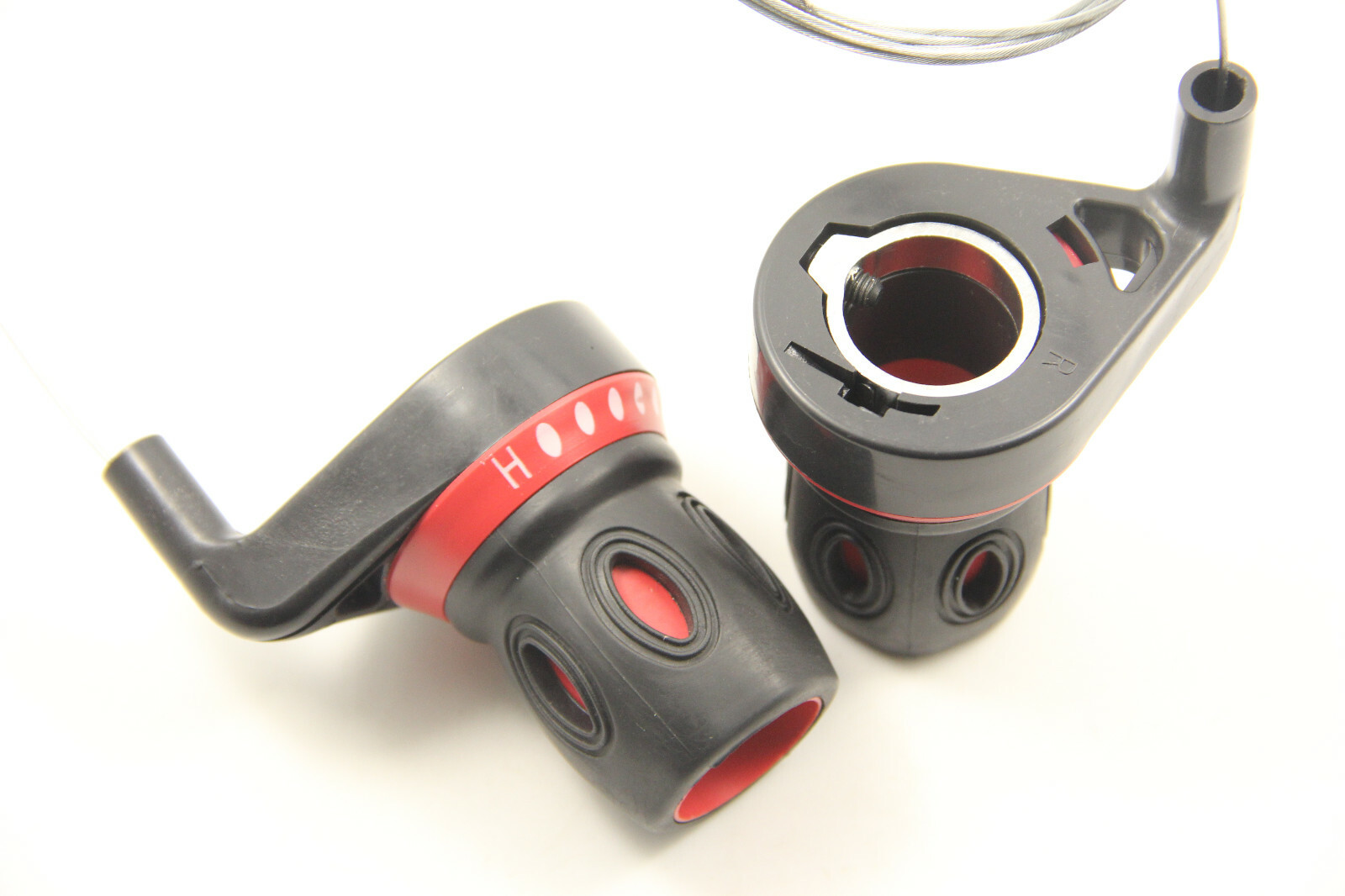 Bike Bicycle Shifters Fits 5 6 7 Speed Shifters Set Black Twist Grip Gear