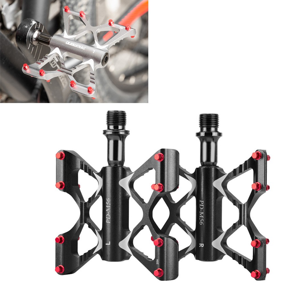 PROMEND MTB ROAD Bike Ultralight Aluminum Pedal Bicycle Flat Pedal 3 Bearing