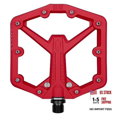 Stamp Flat MTB Pedals – Size Us 10-15 // Eu 43.5-49 Red Stamp 1 Gen 2