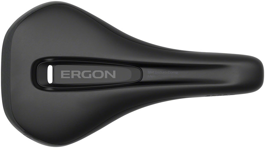 Ergon SM Enduro Comp Saddle – Black Medium/Large Synthetic, Chromoly Rails