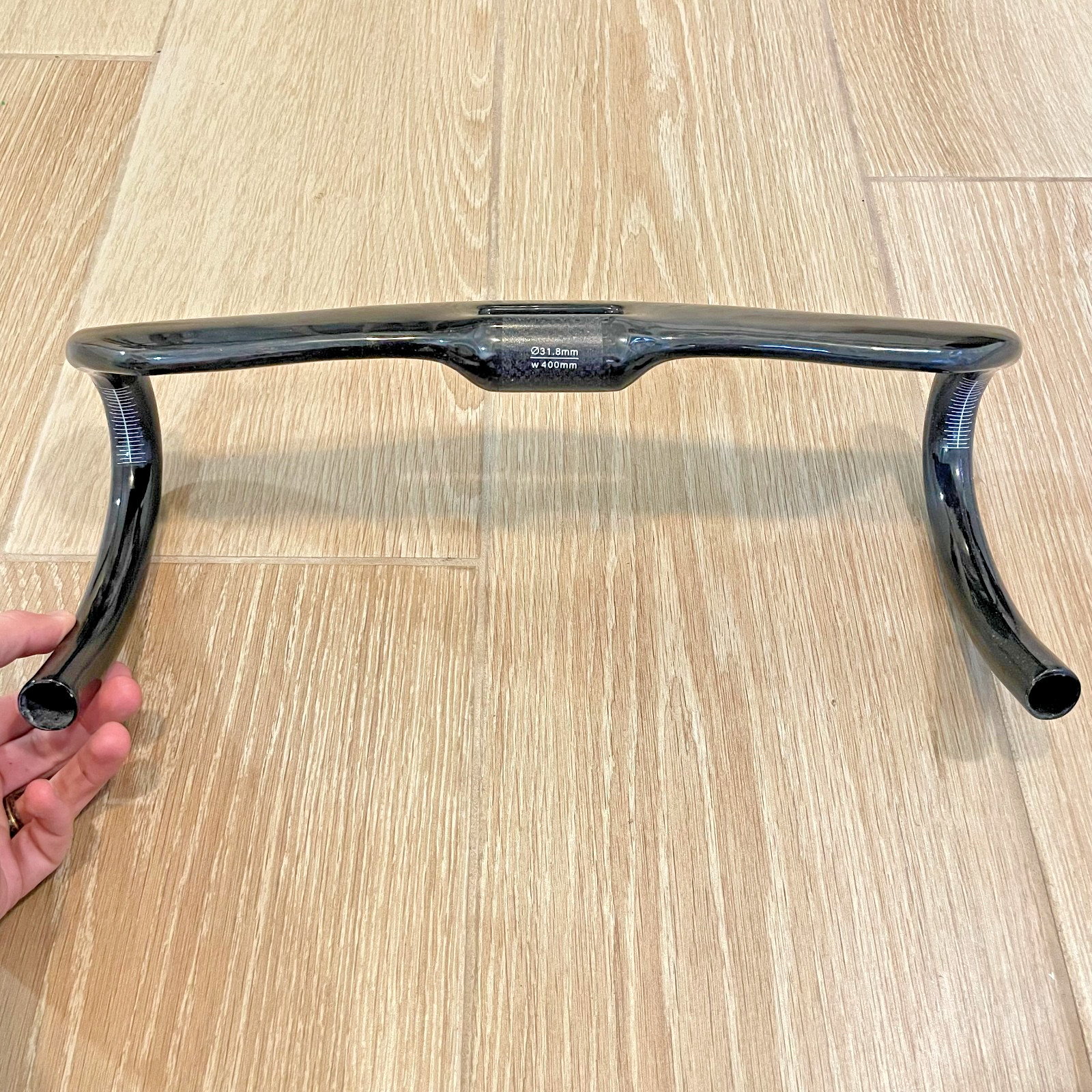 Gloss Carbon Road/Gravel Bike Aero Handlebars 31.8 400 mm Drop Bars