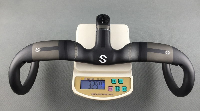 Carbon Fiber Road Bike Drop bar Bicycle Integrated Handlebar Stem 28.6mm 44*10cm