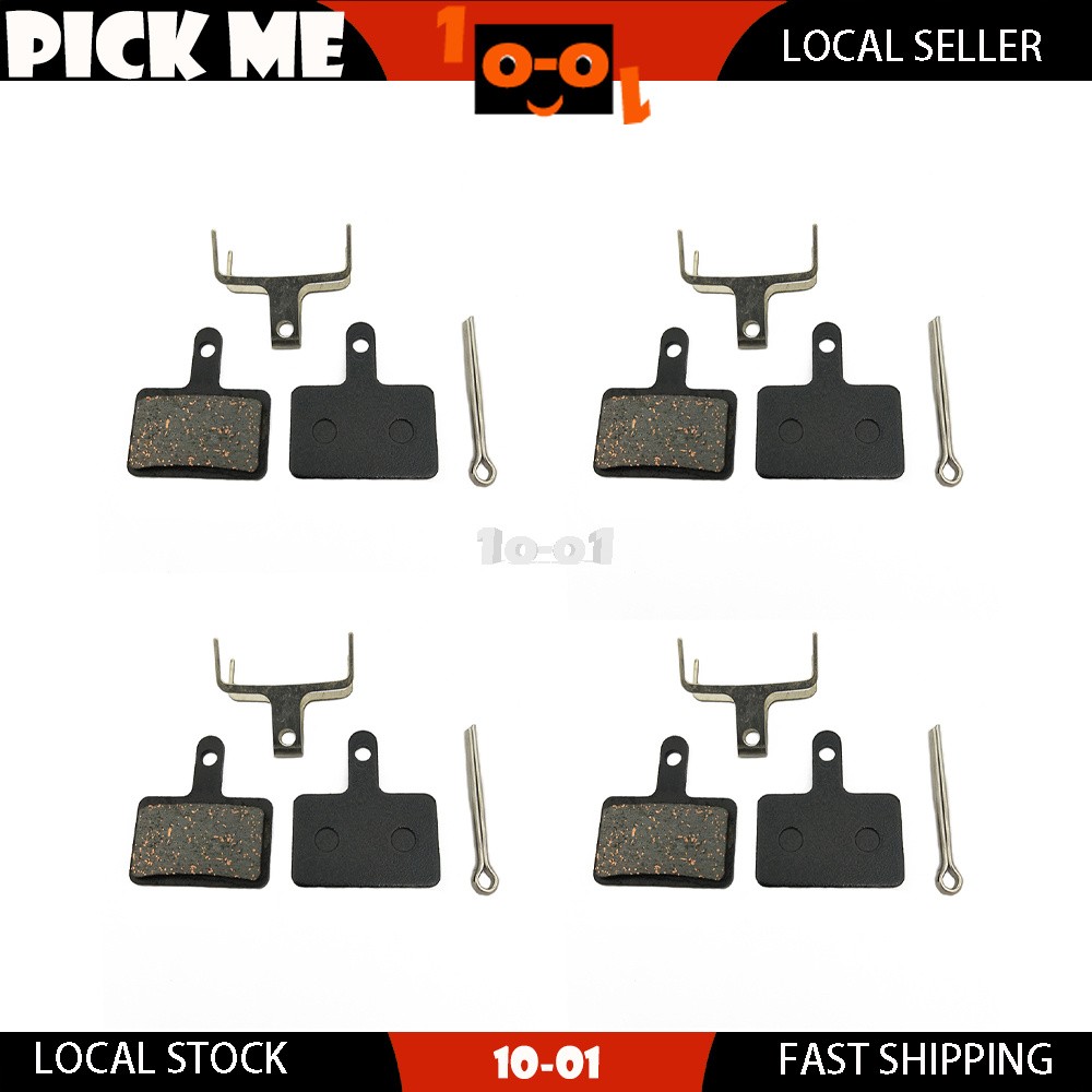 4 Pairs Organic Bicycle Disc Brake Pads For TEKTRO Gemini SL HD-M520 HD-M521
