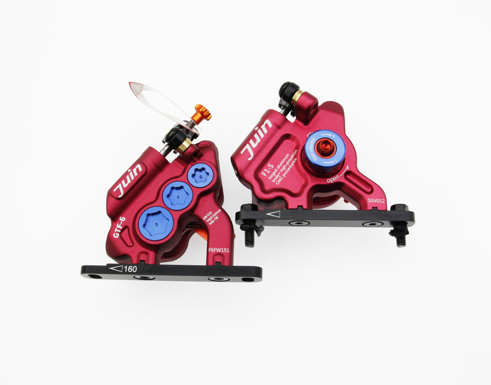 Juin Tech GTF6 Cyclocross Gravel Bike 6-Piston Hydraulic Brake Caliper Set