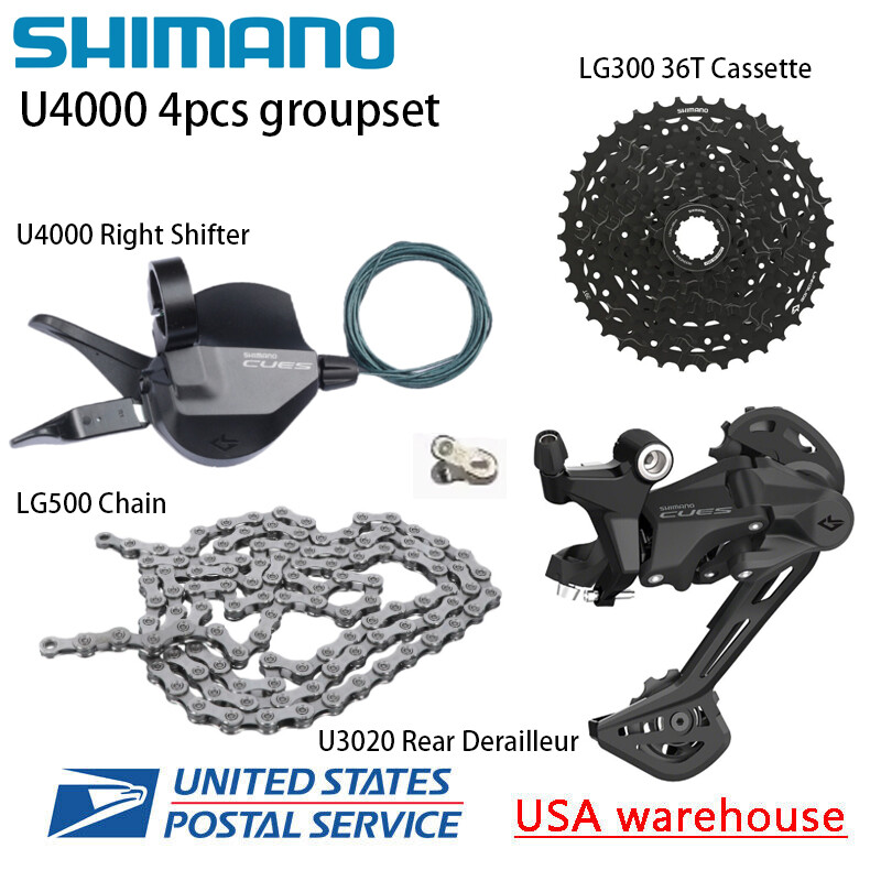 Shimano CUES U4000 4PCS 9 speed Groupset 36/41/46T Trail MTB