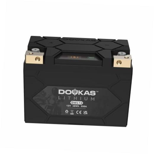 DKL12 YTX12-BS 550A LiFePO4 Motorcycle Lithium Battery, [+ -] YTX12-BS 4Ah 550A