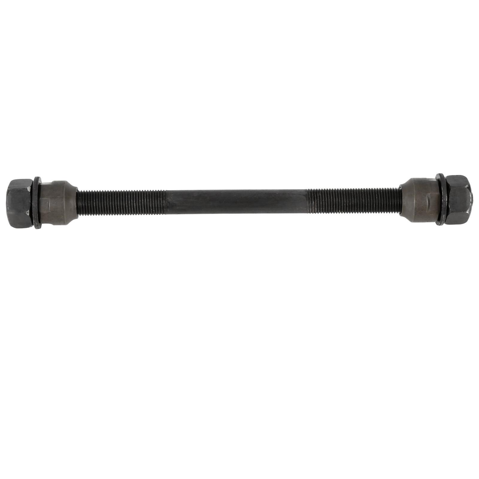 1 Set 9.5mm Bike Rear Solid Axle with 6mm Ball Bearing for Road Bicycle Black