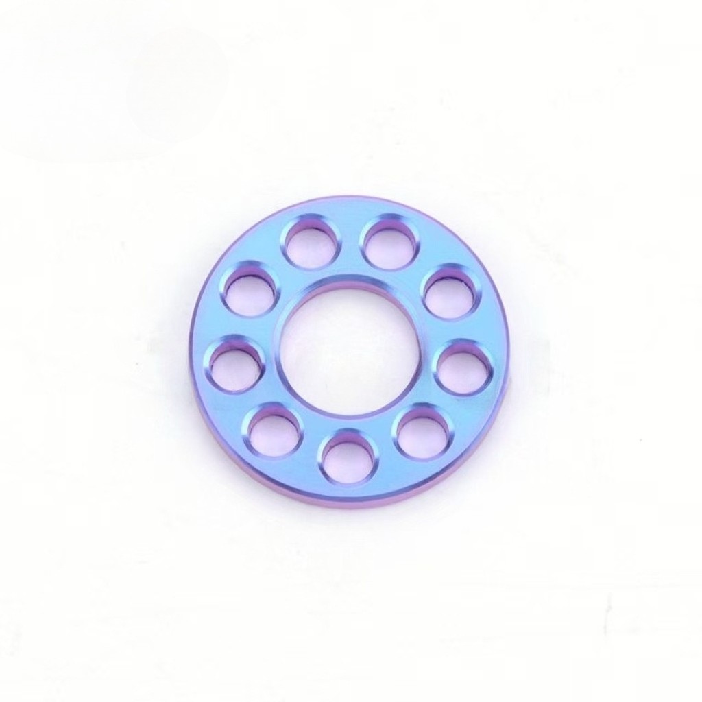 10pcs/lot Titanium Bolts Screws Washer M6M8 M10 Porous Drilled Spacer Ti Washers