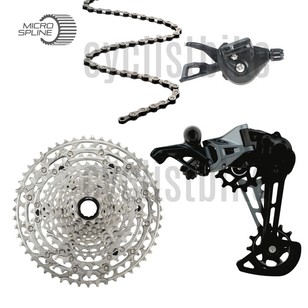 Shimano SLX M7100 Groupset 12Spd 1X12 MTB w/MICRO SPLINE Cassette New