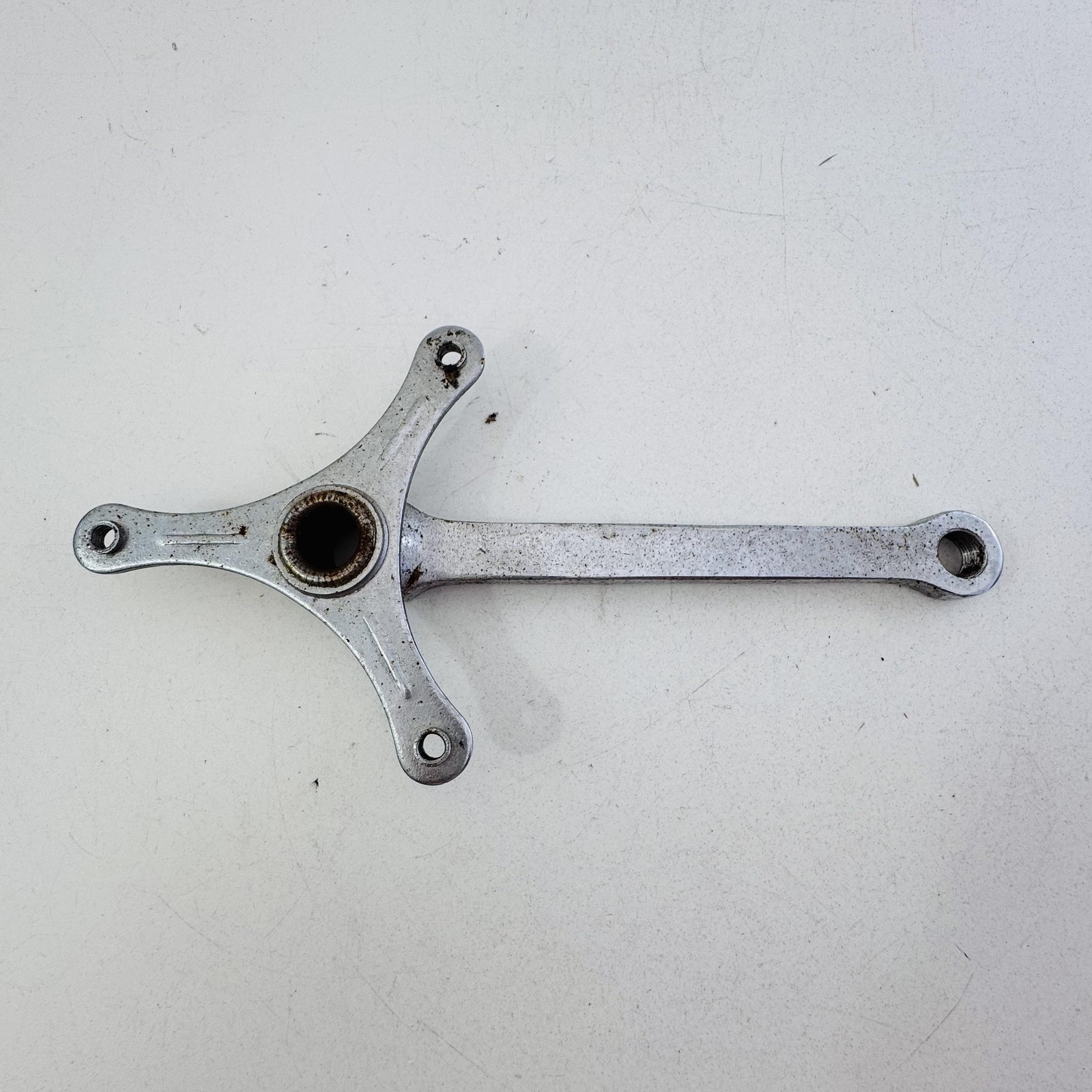 Vintage Nervar Right Crank Arm 170mm 3-Bolt Steel Silver Road Bike France A32