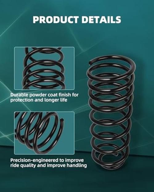 2PCS Rear Suspension Coil Spring Set Compatible with 1982-2002 for Chevy