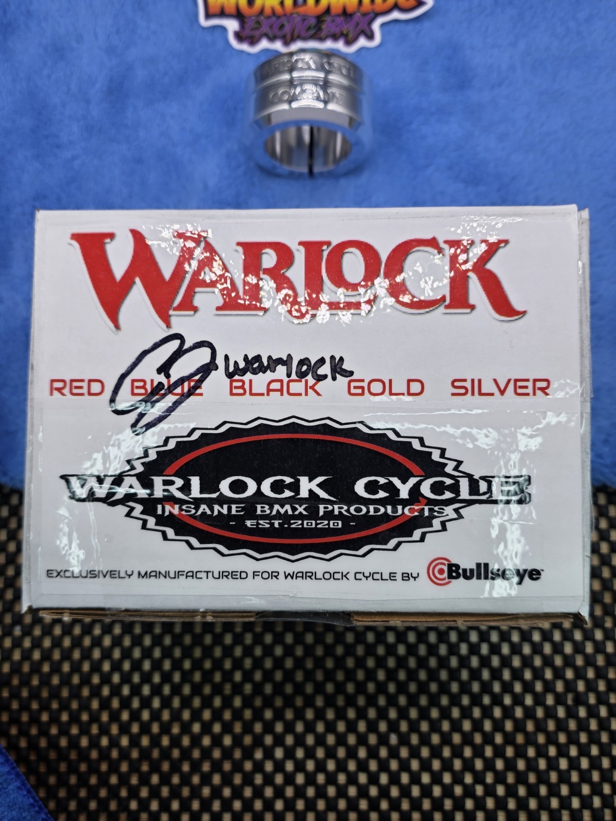 BULLSEYE 🎯WARLOCK Signed BMX Seatclamp Limited Edition #/25 GT SE bike Haro