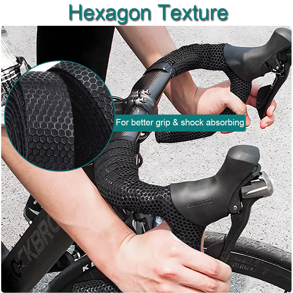 2PCS Handlebar Tape Road Bike Non-Slip EVA Bicycle Handle Grip Wrap Tapes Strap