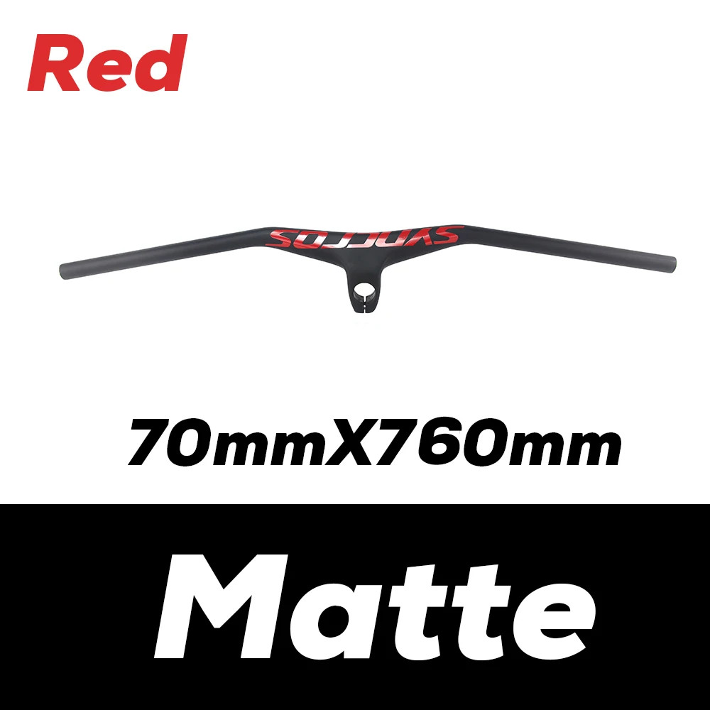 -17° Mountain Bike Handlebar Integrated Carbon Handlebar Width 800mm Stem 28.6mm