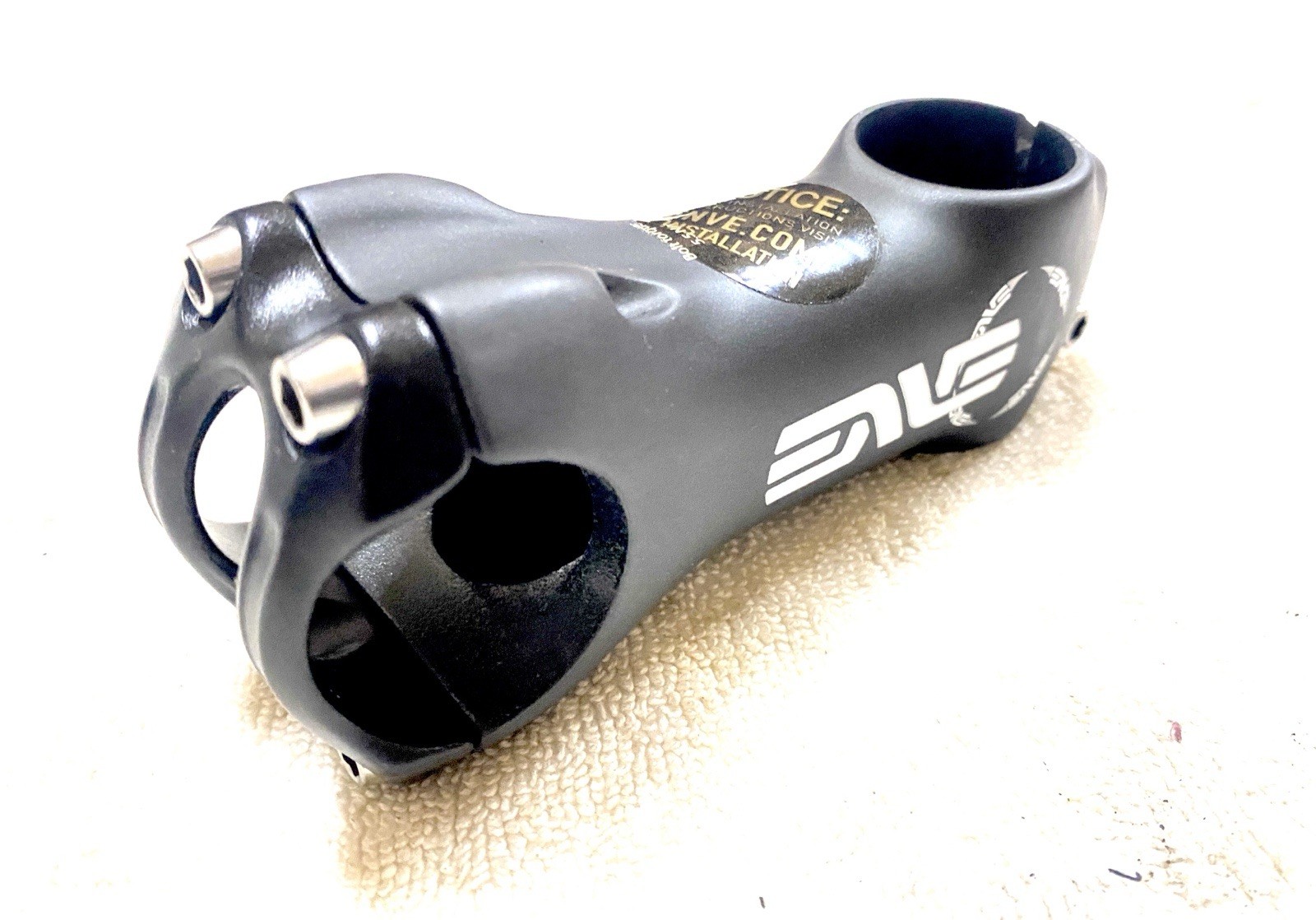 ENVE Stem White – 90 mm 31.8 Clamp +/-6 Deg 1-1/8″ UD Carbon – NOS