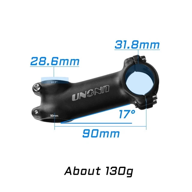 MTB Bike Stem -7° 17° 35° 31.8mm Aluminum Ultralight 60-130mm Road Stem