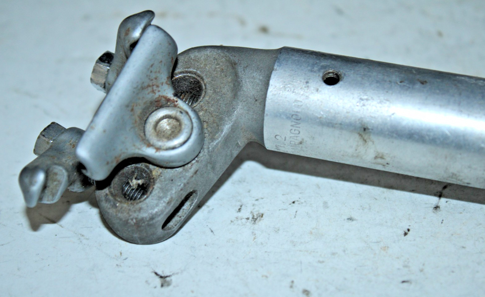 Vintage Campagnolo Seatpost Seat Tube 210/27.2mm 25mm Offset Silver Campy Italy~
