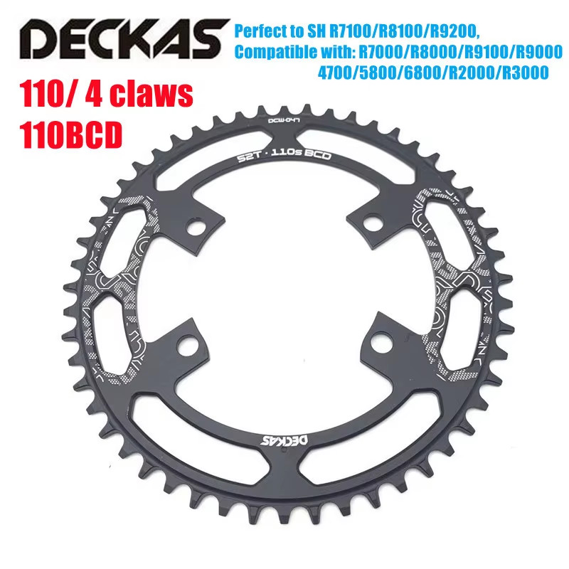 Deckas 110BCD 4-Claw Chainring Road Bike Narrow Wide Chainwheel Forshimano R7000