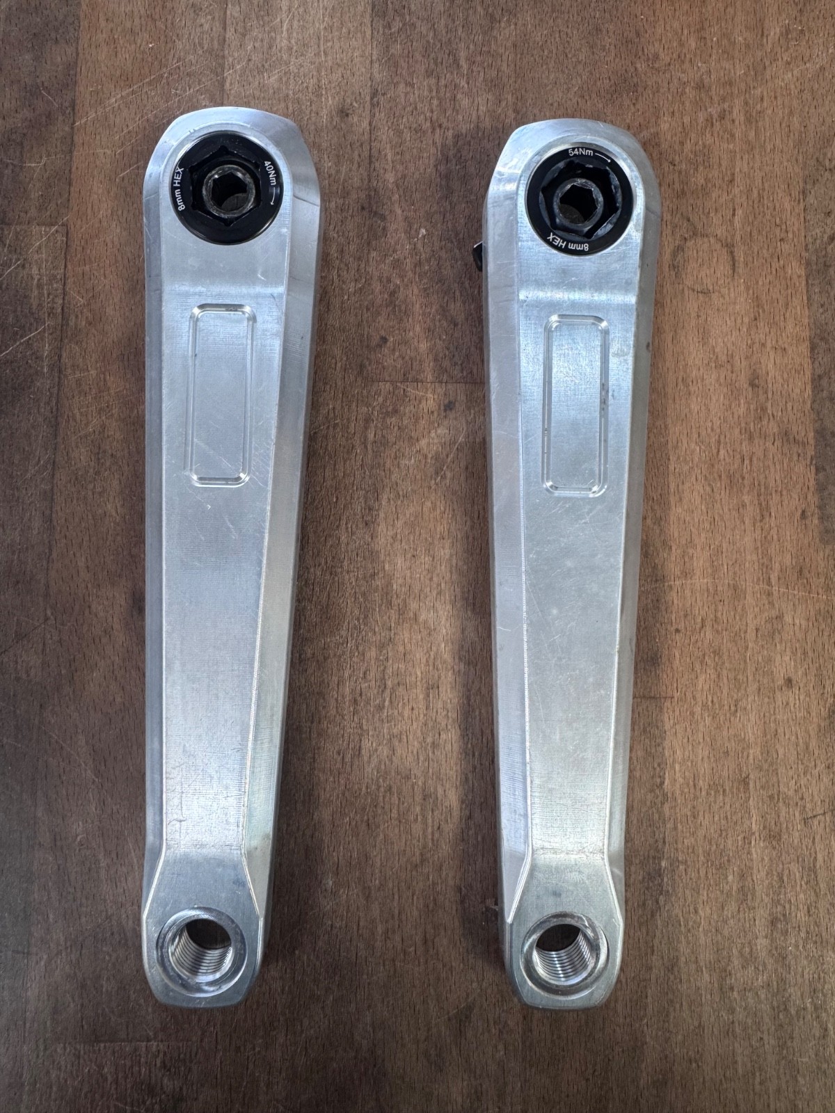 MTB Crank Arms 3bolt 175mm BB30/DUB PROTOTYPE Not Anodized Not branded Rare