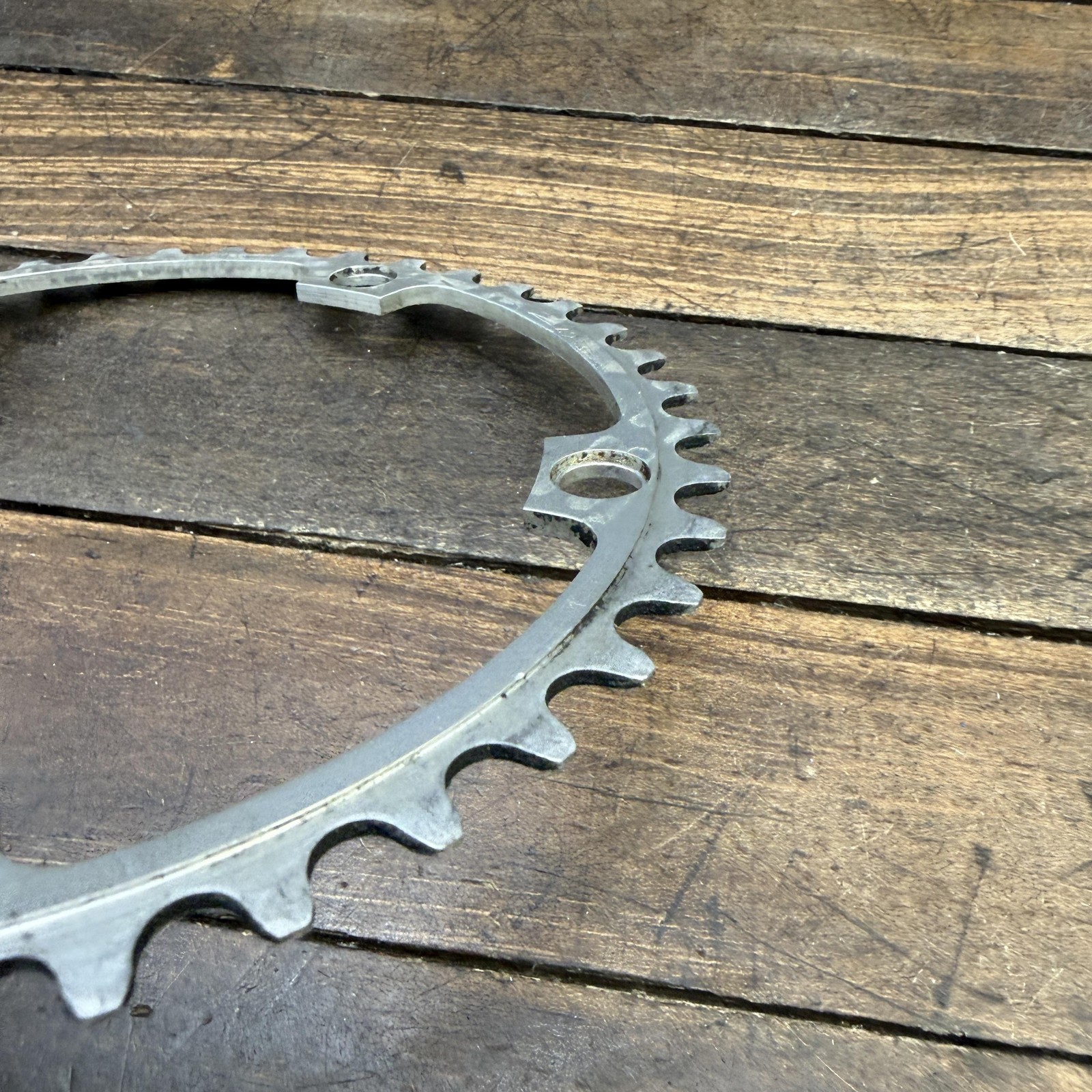Vintage Campagnolo Super Record 42T Chainring 144 BCD 5-Arm Bike Italy 42 Tooth