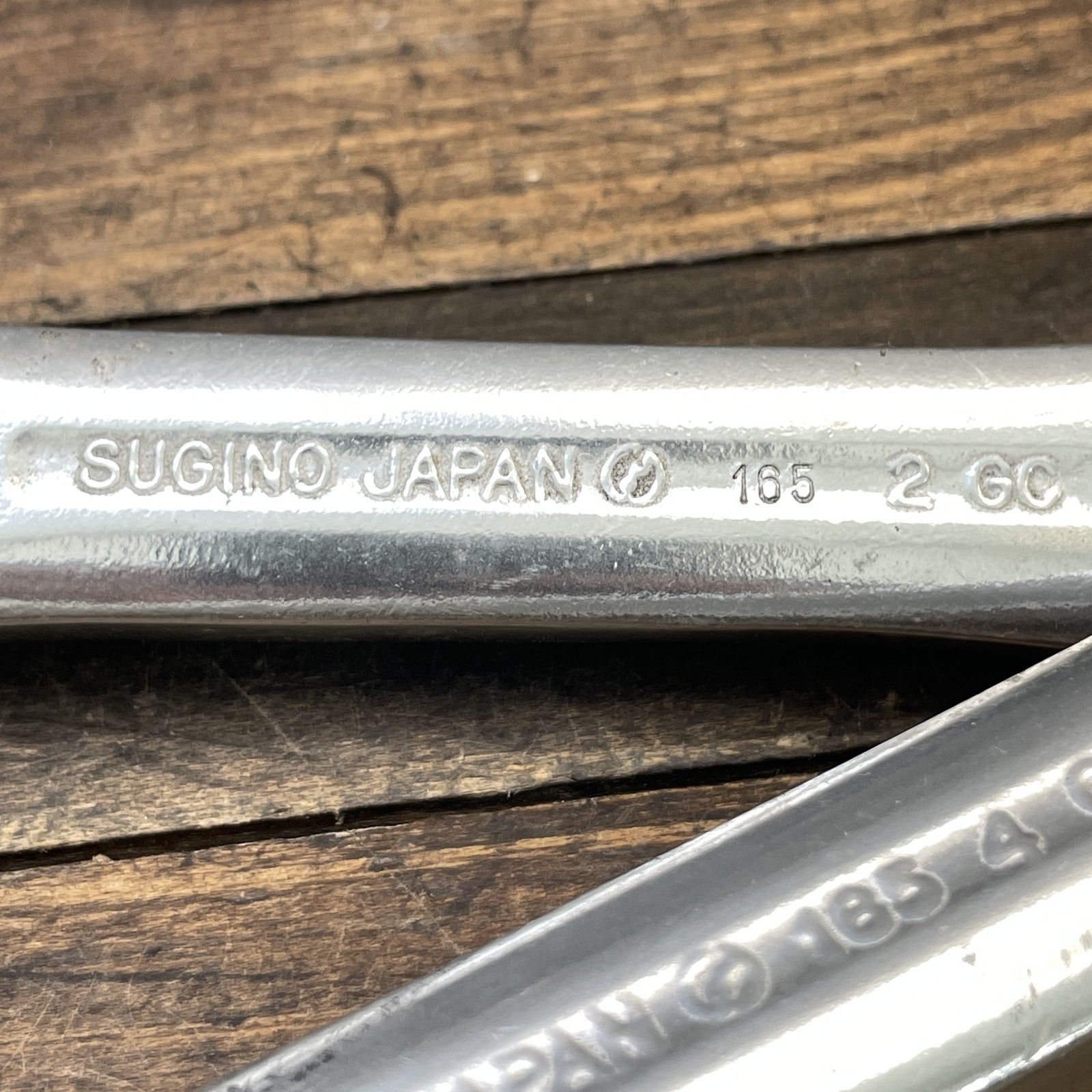 Vintage Sugino GT Crankset 165mm 110 74 BCD Square Taper 165 Triple CRank Japan