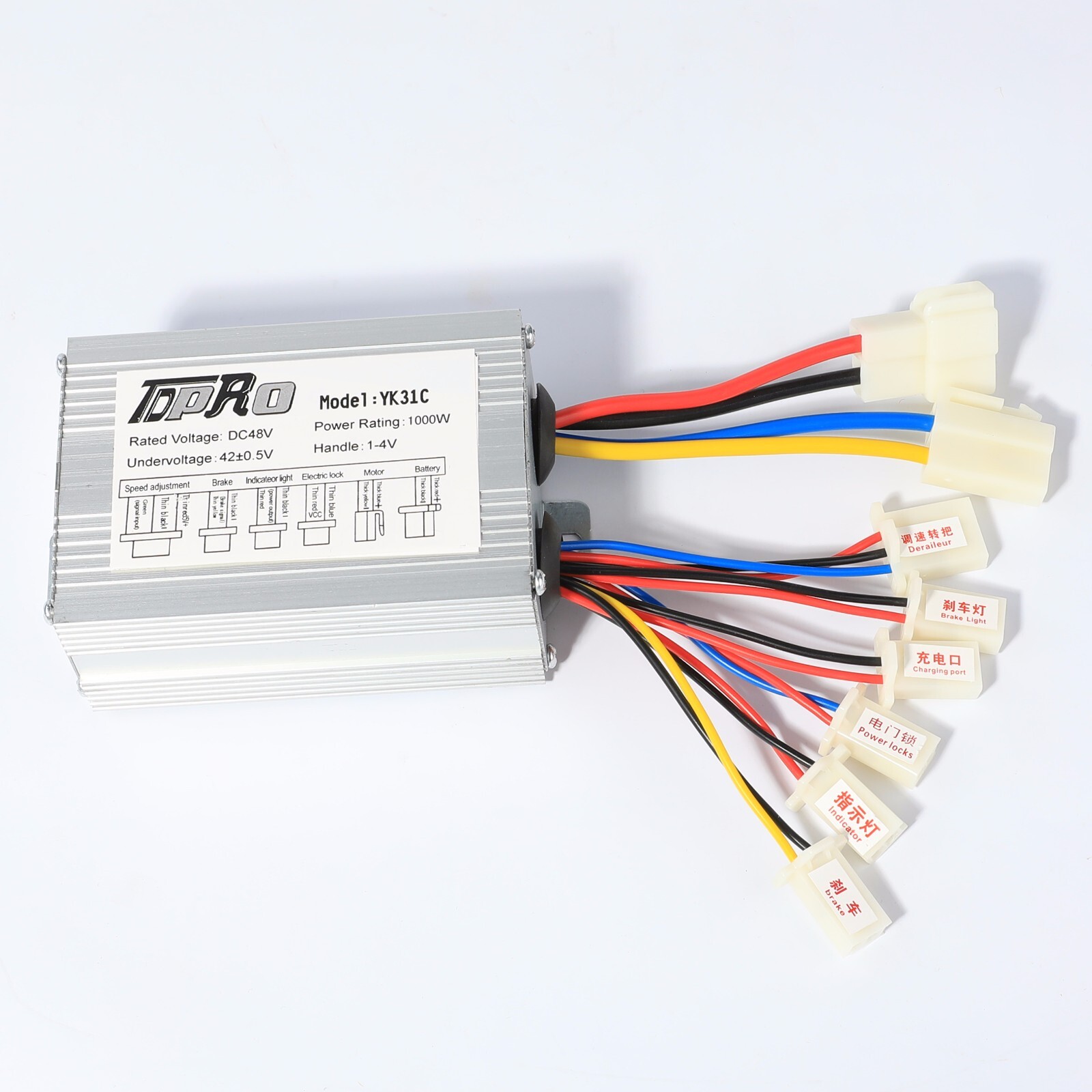 48V 1000W Brush Motor Controller Throttle Electric Bicycle Scooter ATV Go kart