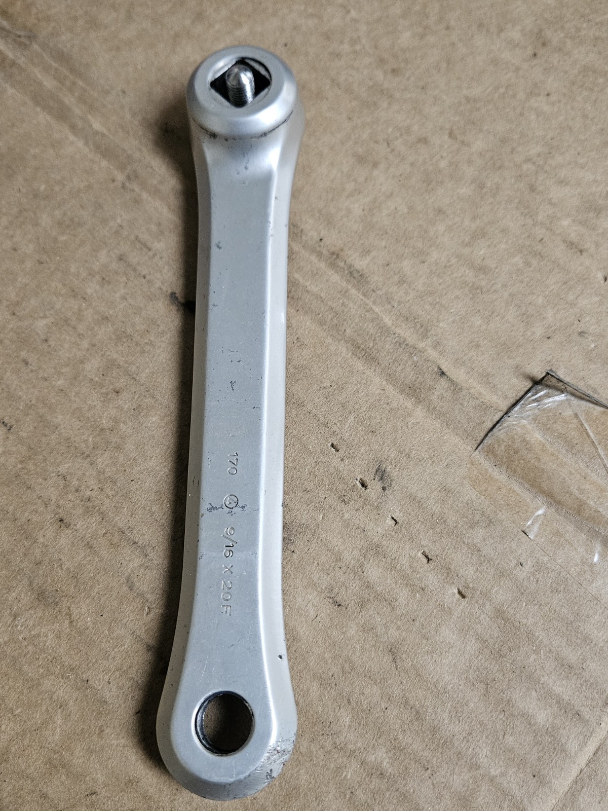 Campagnolo Victory crankset, 170mm arms, 52/42 rings, w/ bottom bracket, used