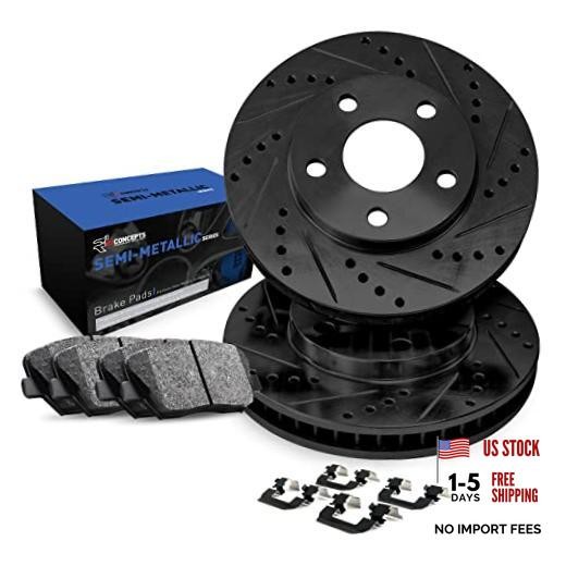 Rear Brake Kit Fits 2019-2022 Genesis G70; 2018-2022 Kia Stinger| Semi Met