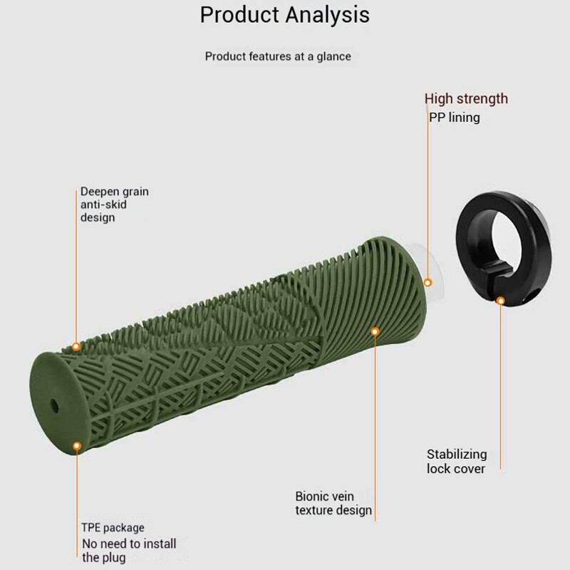ENLEE Bicycle Anti-Slip Soft Handle Grips Lightweight Road Bike HandleBar Cover