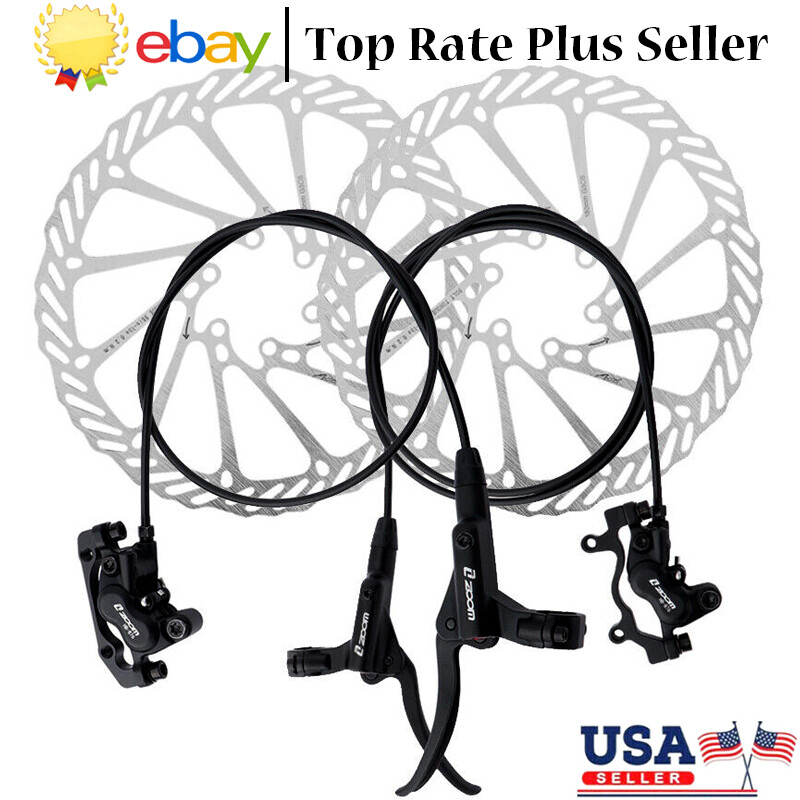 ZOOM 4 Piston Hydraulic Disc Brake Front Rear 160/180/203mm Rotor MTB Bike Part