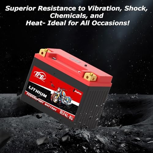 Lithium Motorcycle Battery YTX4L-BS 12V 3Ah Rechargeable Powersport 4L-250CCA