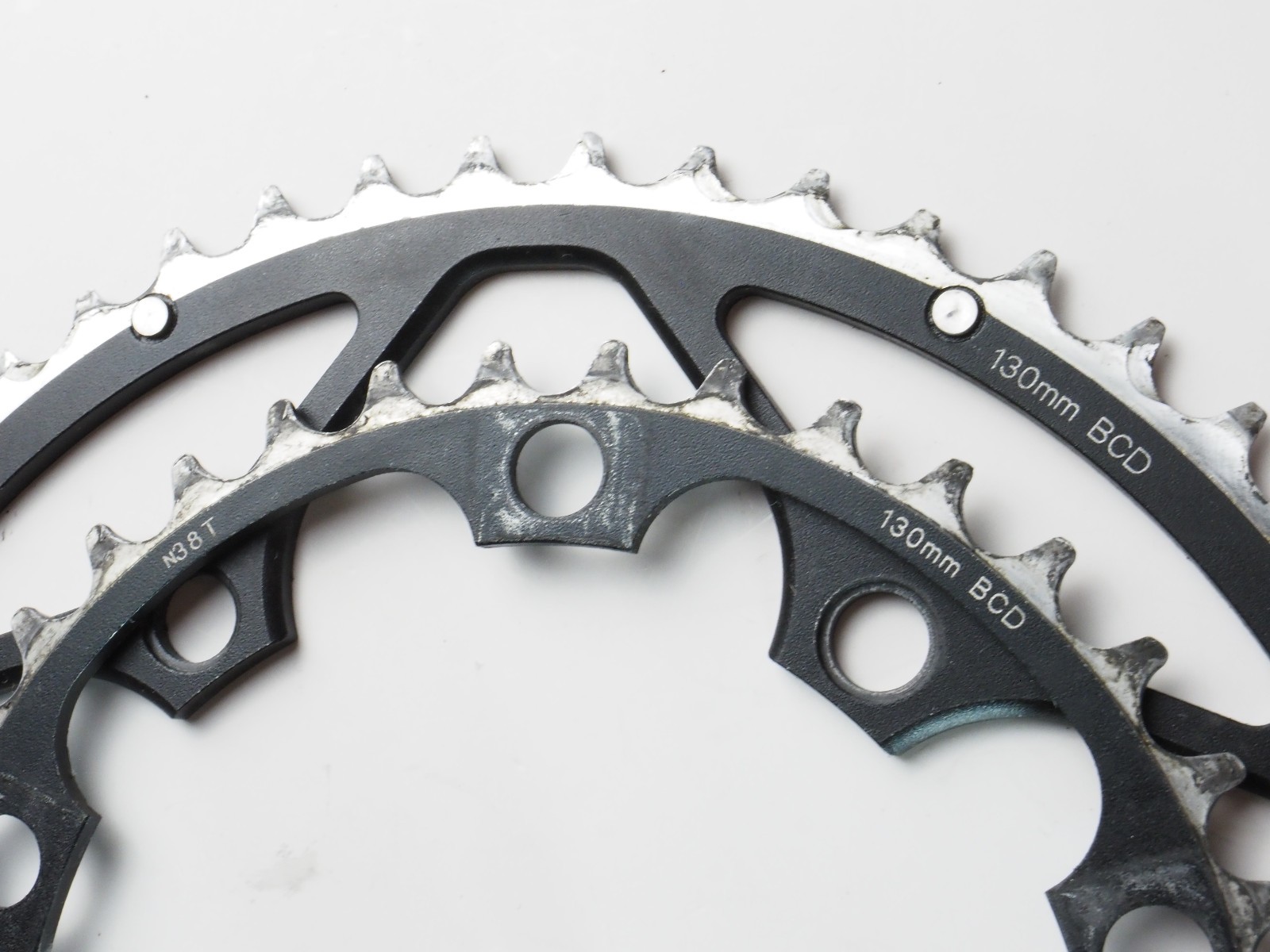 Good, VINTAGE, FSA Road Dual Chainring Set, 52/38T, 130mm BCD & 5 bolts