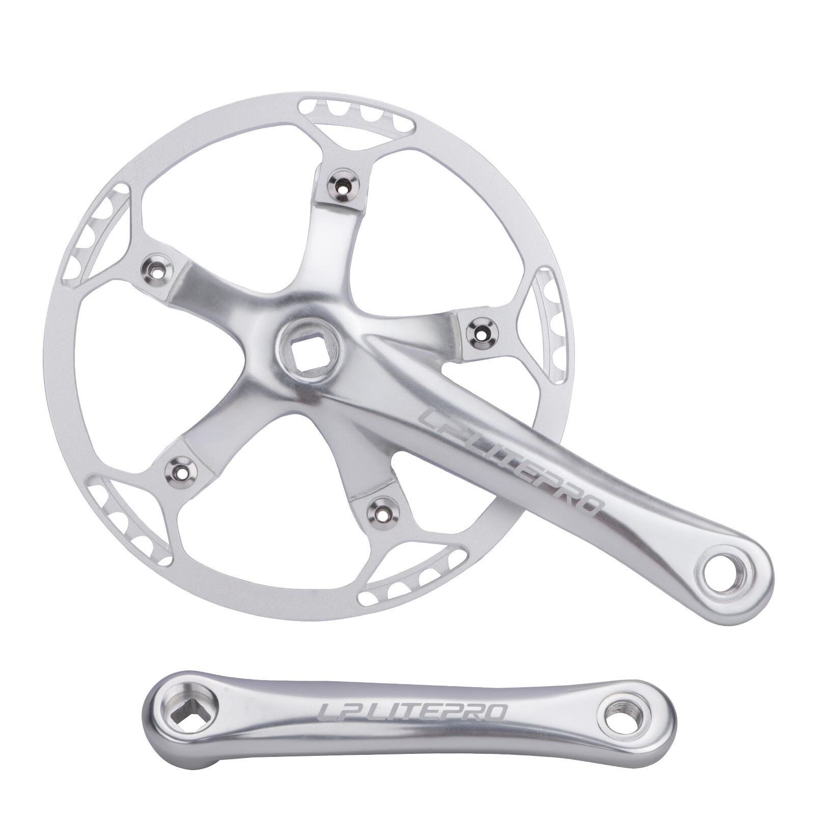 Litepro Bike Crankset Chainring Folding Bike Square Hole Crank Chainring BCD130